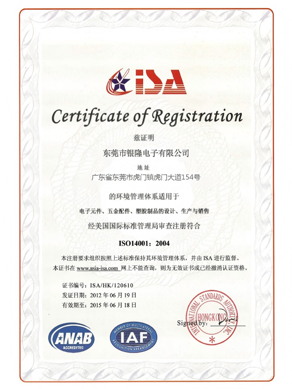ISO14001体系认证
